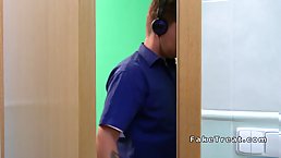 Small tits blonde girl gets fucked by horny doctor