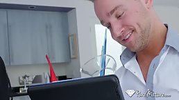 Hot brunette MILF with pair of big tits Romi Rain gets fucked by big dick