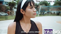 Young Latina babe gets her shaved pussy pounded by BBC