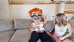 Small tits blonde babe Becky Summer gets fucked by PornDude