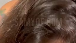 Amateur Latina MILF with big ass and boobs ducks and rides dick