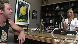 Round ass blonde MILF gets fucked by big cock