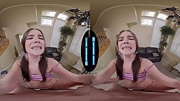 Young brunette girl with nice tits Ally Summers gets her pussy fucked POV