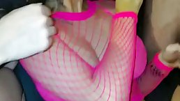 Amateur busty blonde MILF gets fucked hot with cum on her boobs