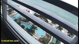 Pretty redhead teen Audrianna sucks dick POV