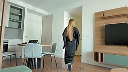 Young beauty with big tits gives nice POV blowjob