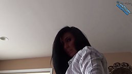 Big ass brunette MILF loves to ride big Torso