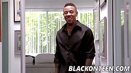 Young redhead slut Athena Rayne gets her hairy pussy drilled by BBC