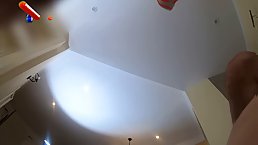 Sexy blonde beauty Milka Way gets fucked by older man (BTS)