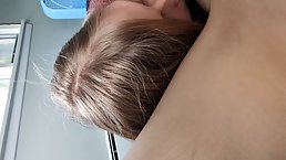 Young blonde babe blowjobs and handjobs POV