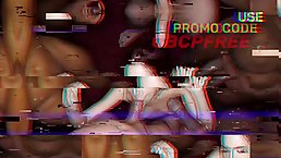 Busty brunette MILF Rebel Lynn takes thick creampies in crazy gangbang