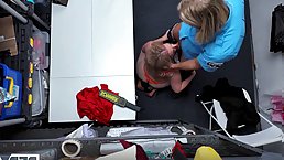 Large ass and boobs mature blonde gets fucked hard by LP officer