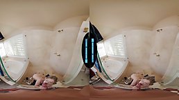 Petite blonde teen Coco Lovelock gets nice POV dicking (VR)