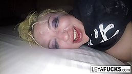 Big ass and boobs blonde hooker gets fucked rough by BBC