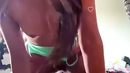 Petite Asian babe Michelle fucks with her stepdad