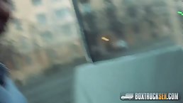Sexy brunette MILF with nice ass and boobs gets fucked in the glass room