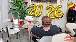 Small tits blonde babe Chloe Rose makes a holiday sex tape with her boyfriend (BTS)