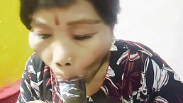 Amateur Asian stepmom sucks big black cock POV-style