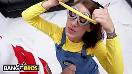 Sexy brunette babe Evelin Stone gets fucked by Bruno (cosplay)