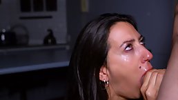 Big ass and boobs Latina MILF gets fucked hot in the kitchen