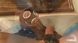 Busty blonde MILF in latex loves hot BDSM fuck