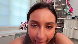 Sexy brunette babe with nice ass and boobs gets nice POV dicking