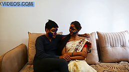 Sexy Indian MILF seduces her stepson