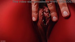 Busty blonde MILF with braces plays solo (spansex fetish)