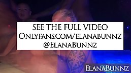 Busty tattooed blonde MILF Elana Bunnz gets fucked by BBC in the tub