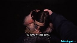 20 y.o. busty brunette Taylee Wood flashes her big tits before fuck