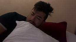 Horny Latina MILF caught masturbating so gets mouthfucked with cum on her huge boobs