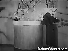 Vintage Porn from the 1930s - Girl-Girl-Guy Threesome