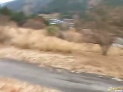 A japanese girl is forced to do all kinds of perverted fetish things in outdoor scenes