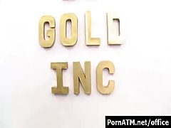 Office bitch with big tits is not here for sensual pleasures, she's here to be obedient