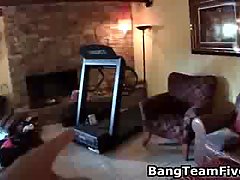 Pirate with massive dick has three teen chicks that are interested in group sex