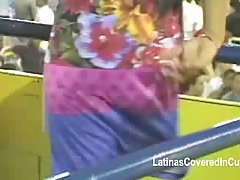 Beautiful Latinas who were willing to get down and dirty are sucking dicks in front of the camera