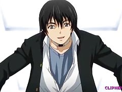 Cartoon girl took of her school uniform and turned into a wild, sex loving slut