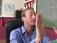 Mischa Brooks didnt know the lesson, but she knew how to make her teacher cum