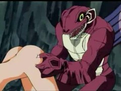Mutated fish men find two hentai whores with amazing bodies to fuck their brains out