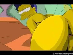 Marge got very horny one night and did everything to turn Homer on and make him fuck her