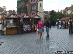 Mature wife gets picked up from the street by a guy who has always had a mature fetish