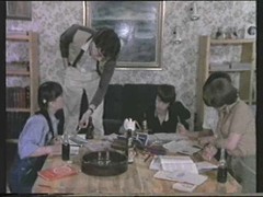 Naughty vintage girls were supposed to get down on their knees and give a blowjob to their friends