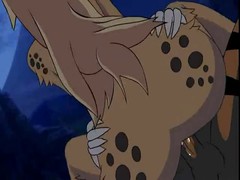 Furry sex video with a pretty tiger girl with massive melons getting nailed