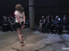 Humiliated high school hoe gets to preform in front of a crowd of men