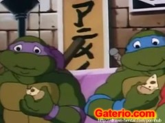 Perverted version of the Teenage Mutant Ninja Turtles cartoon with April O' Neil fucked by a villain
