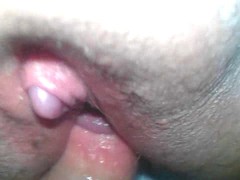 Busty amateur blonde with short hair gets fucked in her fat cunt in front of the webcam