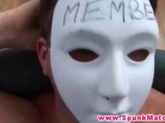 Passionate ladies have made a special party for their friend and took turns sucking his dick