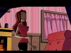 Cartoon chick was satisfied by a titan who made her scream from pleasure while cuming