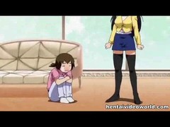 Hentai chick got laid after she came home from work, because her boyfriend was horny