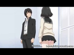 Hentai babe was tied up for a chair and stumulated with electricity and sex toys